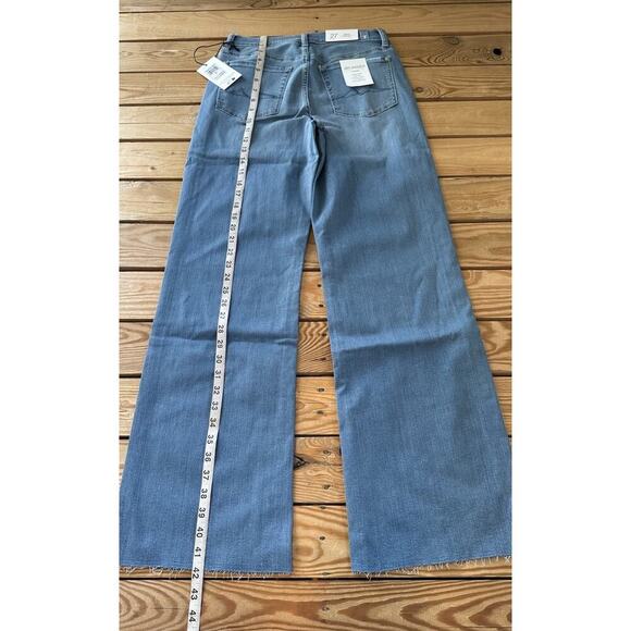 NWT $238 7 For All Mankind Alexa Trouser Jeans Size 27 Women’s Blue - Picture 9 of 12